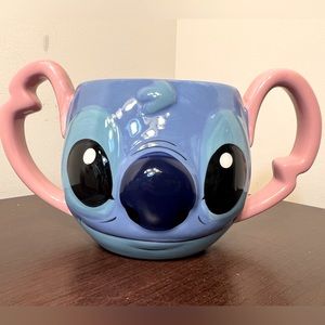 New Disney Stitch Cute Face Ceramic Mug With 2 Handles
